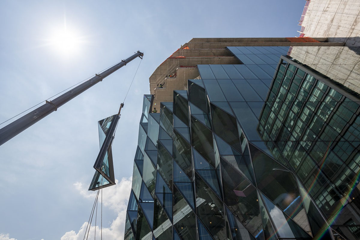 Oynali fasad montaj jarayoni