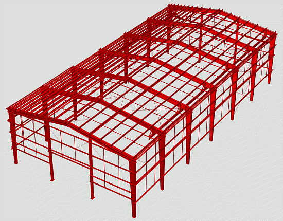 3D metall karkas modeli